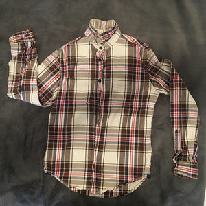 Zara Man Denim Couture Plaid Cotton Shirt